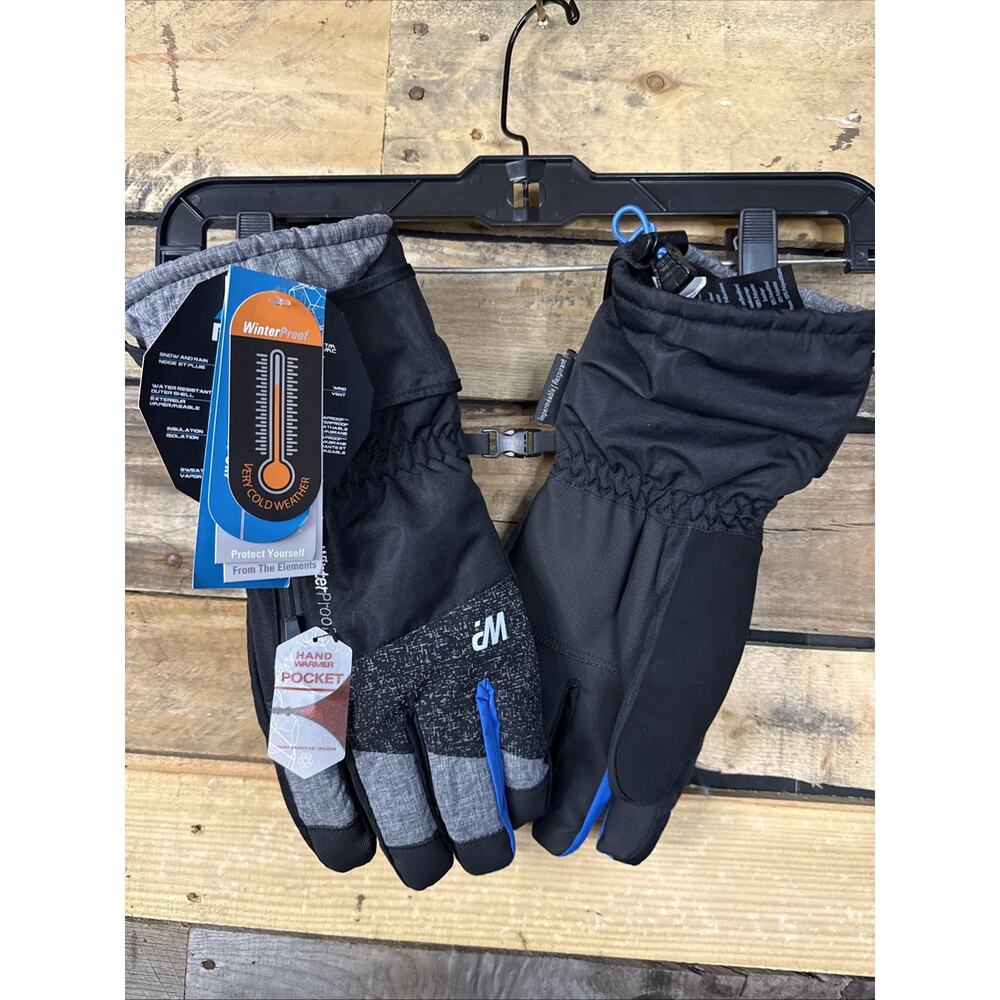 Boys Winter Proof Ski Gloves, Medium, Black